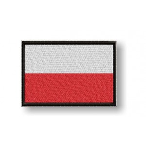 Flaga Polski naszywka Polska 55x35mm